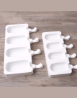 4 komórek silikonowe mrożone lody formy soku maszyna do lodów na patyku dzieci Pop Mold Lolly tacy silikonowe formy do pieczenia