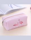 Flamingi piórnik płótno ołówek torba piórnik szkolny dla dziewczynek duży ołówek Box kosmetyczne torba szkolne artykuły biurowe 