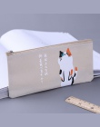 Kot niedźwiedź królik płótno piórnik artykuły szkolne Kawaii biurowe Estuches Chancery School ładny ołówek pudełko pióro torby