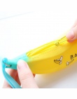 Kreatywny bananowy piórnik dla dziewczynek Kawaii silikonowe zielonej cebuli etui na długopis torby do przechowywania śliczne bi