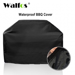 WALFOS marka wodoodporna Grill grilla Grill pokrywa na zewnątrz deszcz Grill Barbacoa Anti pył Protector dla gazu węgiel drzewny