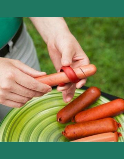 2 sztuk instrukcja fantazyjne kiełbasa Cutter Spiral grill Hot Dogs krajalnica kuchnia cięcia pomocniczy gadżet owoce warzywa To