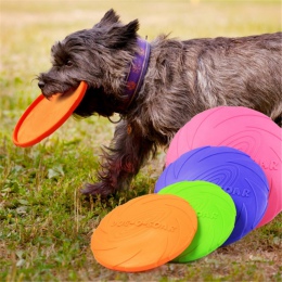 2018 najlepiej sprzedający się zabawki dla zwierząt nowy duży pies latające dyski szkolenia zabawka dla szczeniąt gumowe Fetch l
