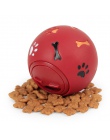 Zabawka dla psa gumowa piłka do żucia dozownik wyciek żywności grać w piłkę interaktywne zwierzęta Dental ząbkowanie zabawka szk