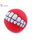 Przeniesienie artykuły dla zwierząt śmieszne zęby gumowe psia zabawka piłka dźwięk piskliwy zabawki do żucia dla małych dużych p