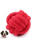 Zwierząt domowych piłka ze sznurka zabawka gryzienie piłka kolorowe piskliwy zabawka zabawka dla psa piłka
