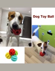 Zabawki dla zwierząt domowych bardzo wytrzymała gumowa piłka zabawki śmieszne interaktywne elastyczność piłka zabawki dla psa do