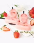 4 komórki silikonowe lody Maker dzieci Pop Popsicle formy DIY mrożone Lolly taca Pan owalne kostki lodu formy lodu krem narzędzi