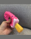 Dla zwierząt domowych zabawka dla psa żuć piskliwy guma różowy Popsicle w kształcie zabawki dla kota Puppy niemowląt psów lody z