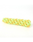 Zabawki dla zwierząt domowych bawełna piłka Puppy Chew zabawki molowe zęby czyste zielony liny trwałe pleciony liny śmieszne nar