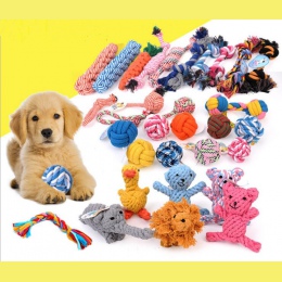 Zabawki dla zwierząt dla dużych psów gryźć się oprzeć interaktywne bawełna kości zabawka linowa dla małych psów zabawki supeł do
