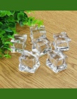 WCIC 5 sztuk sztuczne kostki lodu fałszywe jasne kwadratowe Whisky napoje akrylowe kostki lodu wyświetlacz dla Bar Party ślub fo