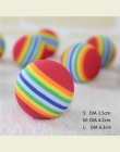 Piłka dla zwierzaka zabawki kolorowe gumy EVA bezpieczne zabawki dla Dog Cat zagraj w dobre towarzystwo obroża dla kociaka piesk