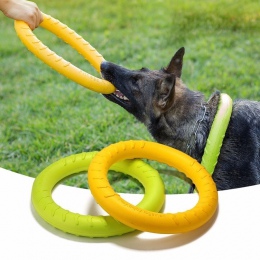 Dla psów EVA latające dyski dla zwierząt domowych pierścień interaktywne szkolenia zabawka dla psa przenośny na zewnątrz duże za