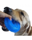 S/XL pisk do żucia zabawki dla zwierząt dla Golden Retriever dużych psów szkolenia śmieszne do żucia cierń koło pierścień dla ma