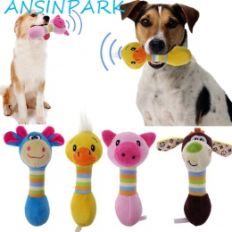 ANSINPARK śliczne pet zabawki dla psa dla zwierząt pluszaki zwierzątka będzie pies kot puppy toot wiewiórka pies żuć piskliwy za