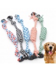 24 cm pies zabawki węzeł liny bawełniane Pet Puppy Chew zabawki Funny Pet Dog Toy brań węzeł zęba trzonowego czyszczenia narzędz