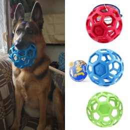 JW geometryczne piłka zabawki dla zwierząt domowych naturalny nietoksyczny gumy piłka zabawka zabawki do żucia dla małych średni