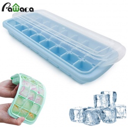 24 wnęka tacka na kostki lodu z zdejmowanym wieczkiem silikonowe chłodzone kostki do napojów wielokrotnego użytku formy DIY lody