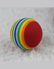 Funny Pet zabawki dziecko pies kot zabawki 3.5 CM Rainbow kolorowe kulki zabaw dla zwierzaki produkty WXV sprzedaż