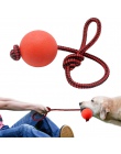 Solidna gumka zabawki dla psa piłka dla zwierzaka holownik zabawka do czyszczenia zębów do żucia Puppy zabawki dla zwierząt domo