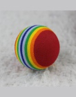 Zabawna zabawka dla zwierząt domowych dla dzieci pies kot zabawki 3.5 CM Rainbow kolorowe piłki do gry dla zwierząt domowych pro