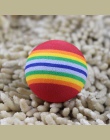 Zabawna zabawka dla zwierząt domowych dla dzieci pies kot zabawki 3.5 CM Rainbow kolorowe piłki do gry dla zwierząt domowych pro