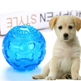Pet Dog Chew zabawki piłka wodoodporna pisk zabawki dźwiękowe odporne na zgryzanie zębów piłki dla psów szkolenia do czyszczenia