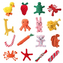 Pawstrip 1 pc liny bawełniane zabawki dla psów odporne na zgryz do czyszczenia zębów zabawka do żucia psa Puppy zabawki Cartoon 