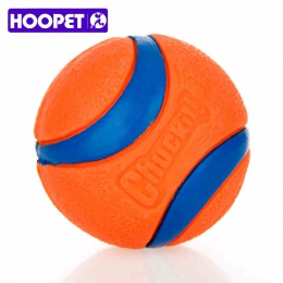 HOOPET zwierzęta pies gumowe Pinball kulki i piłkę do pakowania pomarańczowy gumowy odporność na ugryzienie zębów trzonowych zab