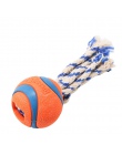 HOOPET zwierzęta pies gumowe Pinball kulki i piłkę do pakowania pomarańczowy gumowy odporność na ugryzienie zębów trzonowych zab