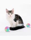 Odporne na zgryz świecące gumowa piłka trwałe migające molowy interaktywne Ball zwierzę gumowe do żucia zabawka dla kotów psów, 