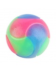 Odporne na zgryz świecące gumowa piłka trwałe migające molowy interaktywne Ball zwierzę gumowe do żucia zabawka dla kotów psów, 