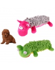 Pet Puppy Dog zabawki pluszowa kaczka w kształcie dźwięku piszczałka zabawki do żucia małych zwierząt domowych gry śmieszne inte