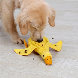 Szkolenia do węży zabawki dla psów IQ Treat żywności dozowania kaczka zabawka dla zwierząt domowych zabawki interaktywne piszczą