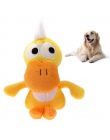 17 style piękne zabawki dla psów Pet Puppy Chew piskliwy zabawka pluszowy dźwięk kaczka kształt zabawki produkty dla zwierząt do