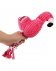 Pawstrip 35*15 cm Flamingo zabawki dla psów liny pleciony Puppy Chew zabawki odporne na zgryz psa piszcząca zabawka zabawki dla 
