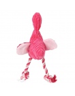 Pawstrip 35*15 cm Flamingo zabawki dla psów liny pleciony Puppy Chew zabawki odporne na zgryz psa piszcząca zabawka zabawki dla 