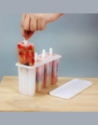 1 zestaw 4 komórki Popsicles formy z tworzyw sztucznych mrożone lody formy maszyna do lodów na patyku Lolly formy do pieczenia P