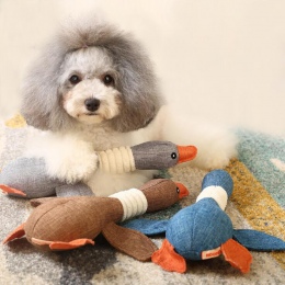 ANSINPARK śliczne pet zabawki dla psa zwierzęta pies kot puppy wypchanych zwierząt dzikich gęsi zabawki do żucia dla psów pisk p