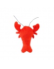 Pawstrip 1 pc miękkie pluszowe zabawki dla psów Cartoon Lobster Crab pies piszczące zabawki interaktywne Pet Puppy zabawki dla m