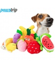 1 pc śliczne owoce projekt Pet zabawki dla psów miękki polar Puppy pies żuć piszczące zabawki Petshop