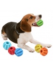 Zwierzęta pies kot gumowa piłka Chew Treat do czyszczenia szkolenia interaktywne ząbkowanie naturalne gumowe Puppy pies odporne 