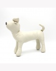 1 pc PU Leather Dog manekiny 3 rozmiar stoi pozycji pies modele zabawki Pet zwierząt sklep wyświetlacz manekin