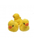 1 sztuk miękkie pluszowe zabawki dla zwierząt ładny żółty kaczka piszczące zabawki dla małego kota zabawka dla psa