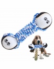 Dla zwierząt zabawki do żucia dla psów czyste zęby przyrząd szkoleniowy śmieszne hantle liny tenis