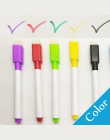 5 sztuk/partia kolorowe czarny szkoła klasie tablica długopis Dry White Board markery zbudowany w gumka Student dla dzieci pióro