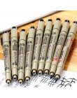9 sztuk/zestaw Sakura Pigma Micron Pen igły pióro do rysowania wiele 005 01 02 03 04 05 08 pędzelek do zdobień Art markery