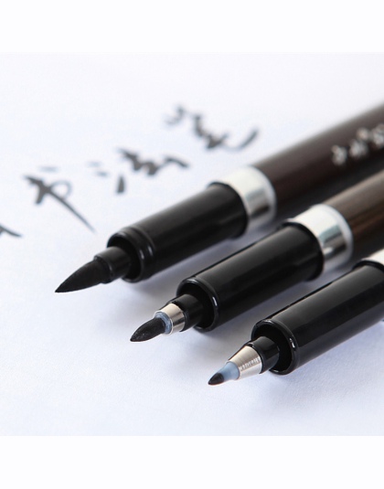 3 sztuk/partia pióro do kaligrafii do podpisywania chińskich słów nauka japonia materiał szczotka sztuki pisaki artykuły papiern