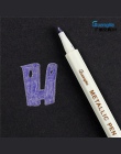 20 kolorów metaliczny długopis mikronowy szczegółowe znakowania metalu marker do album czarny papier rysunek szkolne artykuły ar